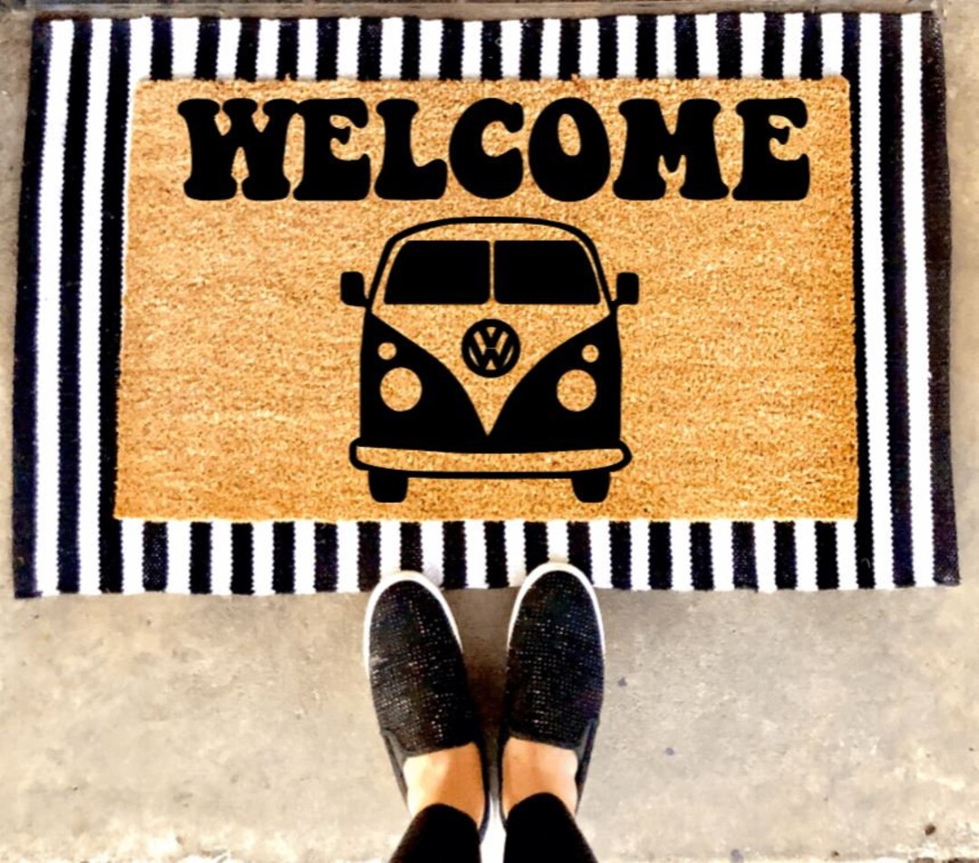 Van Doormat Summer Custom Doormat Gift Idea Traveling Etsy