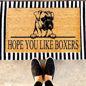 Hope You Like Custom Dog Doormat | Animal Print | Western | Ranch | Farm | Custom Doormat | Holiday | Gift Idea |