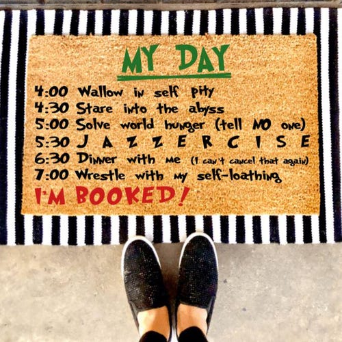 Grinch Schedule Welcome-deurmat | Winter | Aangepaste deurmat | Vakantie | Cadeau-idee | Kerstdeurmat | Kerstdeurmat