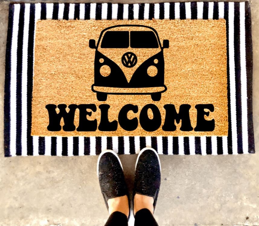 Van Doormat Summer Custom Doormat Gift Idea Etsy
