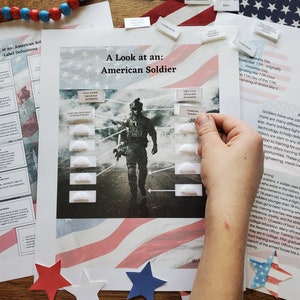 Guide pour enfants des soldats d&#39;Amérique, étude de l&#39;unité d&#39;histoire, y compris les branches militaires, fêtes patriotiques, activités de remerciement pour l&#39;école à la maison