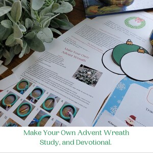 Christmas Advent Wreath Study and Instructions, For Families and Homeschool.