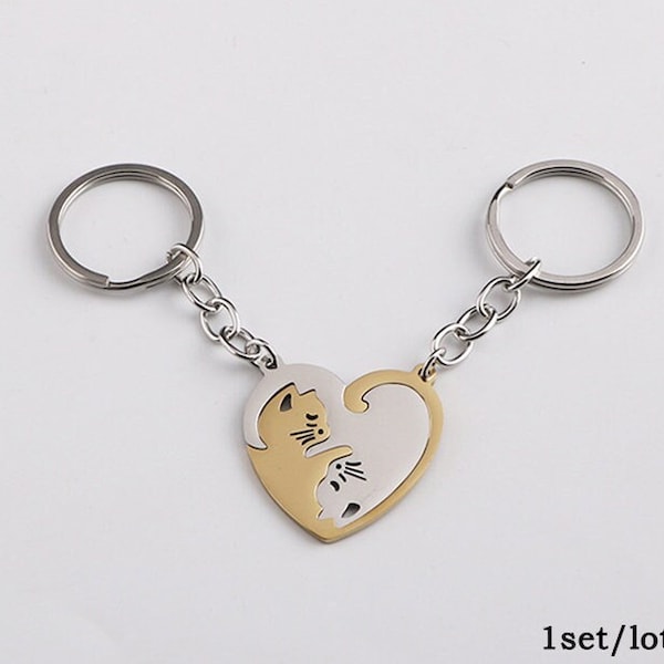 Keychain for Couples Etsy
