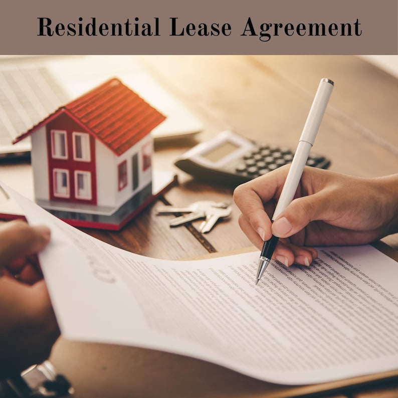 Residential Lease Agreement, Tenancy Agreement, FULLY EDITABLE, Instant ...