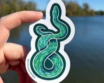 Colorful Snake Vinyl Sticker, Wildlife Decal
