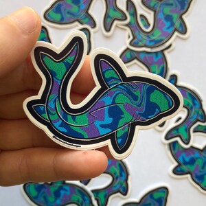 Shark Sticker, Vinyl Sticker, Car Decal, Laptop Decal, Water bottle, Ocean Sticker, 3 Inch Sticker