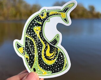 Whale Shark Vinyl Sticker, Car Decal, Laptop Decal