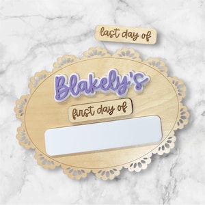 Back to School Board, First Day of School, Back to School Sign, Dry Erase School Sign, Personalized School Sign, Grade Sign