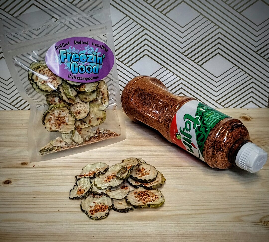 Freeze Dried Tajin Pickle Chips Improved Etsy