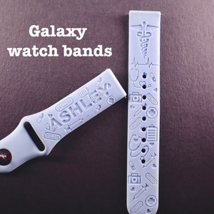 Nurse | Engraved silicon Galaxy Watch Band| Medical Field| Personalized