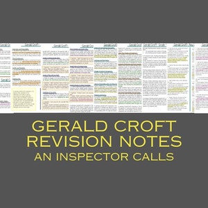 Gerald Croft revision notes/ character study guide/ grade 9 example essay/ an inspector calls/ uk gcse resources/ revision guide/ analysis