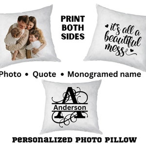 Custom Pillow, Personalized Pillow, Personalized photo pillow, Custom picture pillow, Custom printed pillow, Personalized keepsake pillow