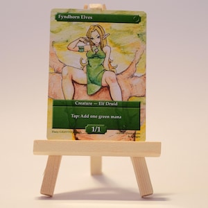 Elfes Fyndhorn, carte proxy MTG, deck Commander ou FNM, retouche artistique complète