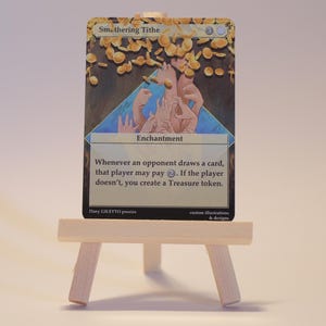 Diezmo Asfixiante, Carta Proxy de MTG, Mazo de Commander o FNM, Altar de Arte Completo