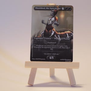 Sheoldred l'Apocalisse, carta proxy MTG Pinup Art, mazzo Commander o FNM, modifica dell'arte completa