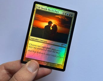 Carte-cadeau personnalisée parodie Magic The Gathering / Fait main