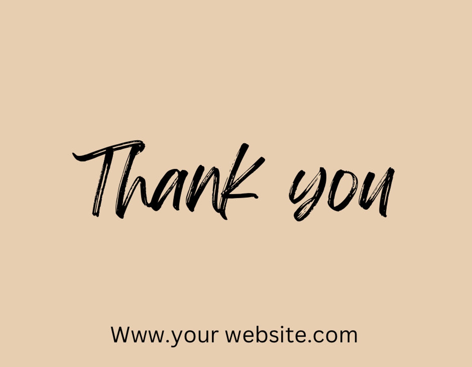 Editable Business Thank You Card Canva Template Etsy
