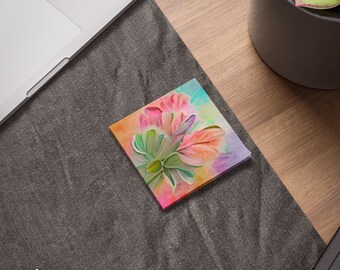 Blocs de notas adhesivas con estampado floral