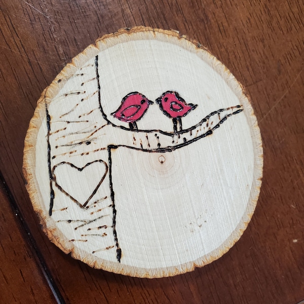 Lovebirds coaster