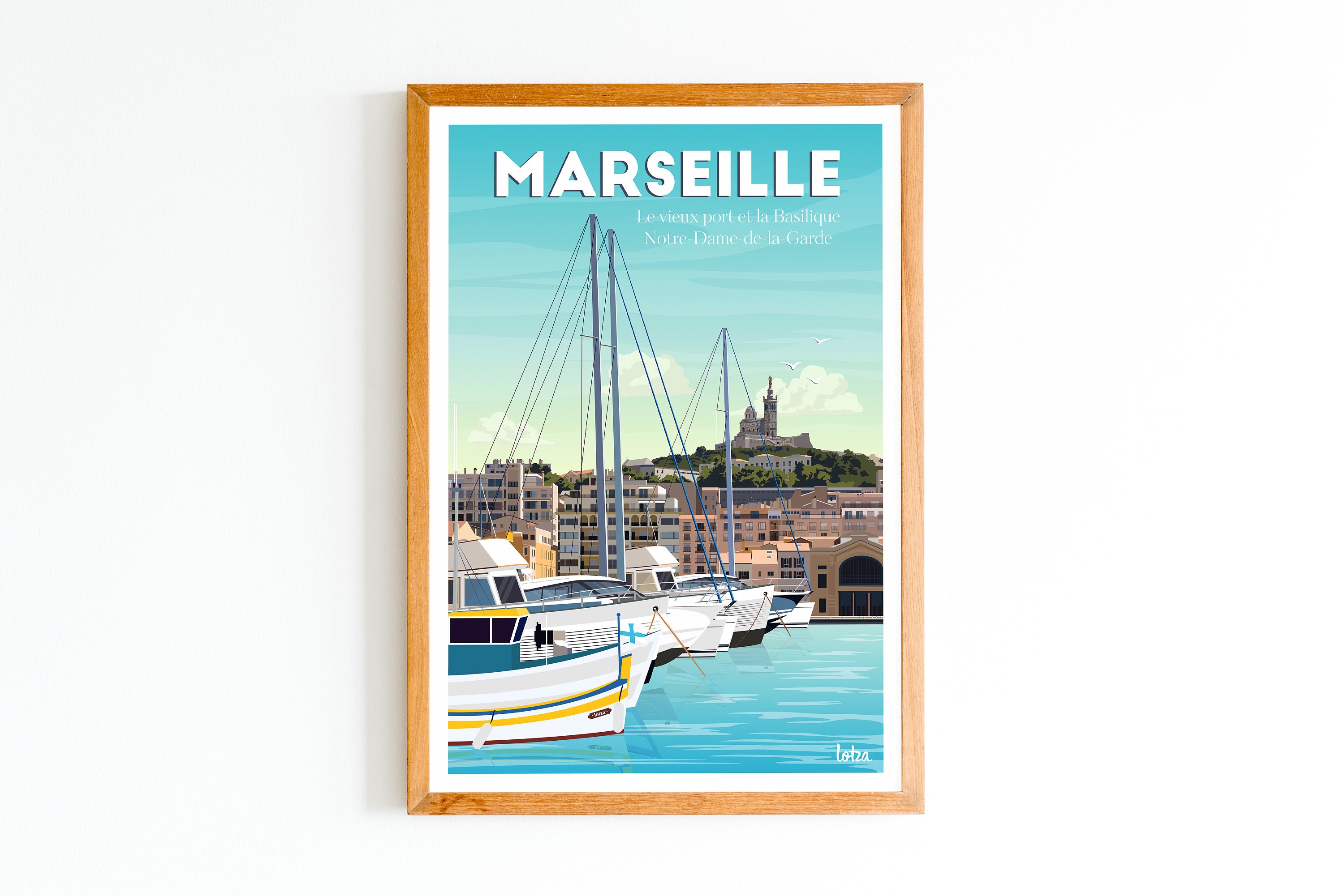 Affiche Marseille 30x40cm
