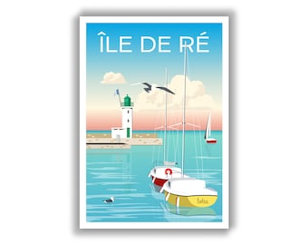 Ile De Re Poster - Etsy