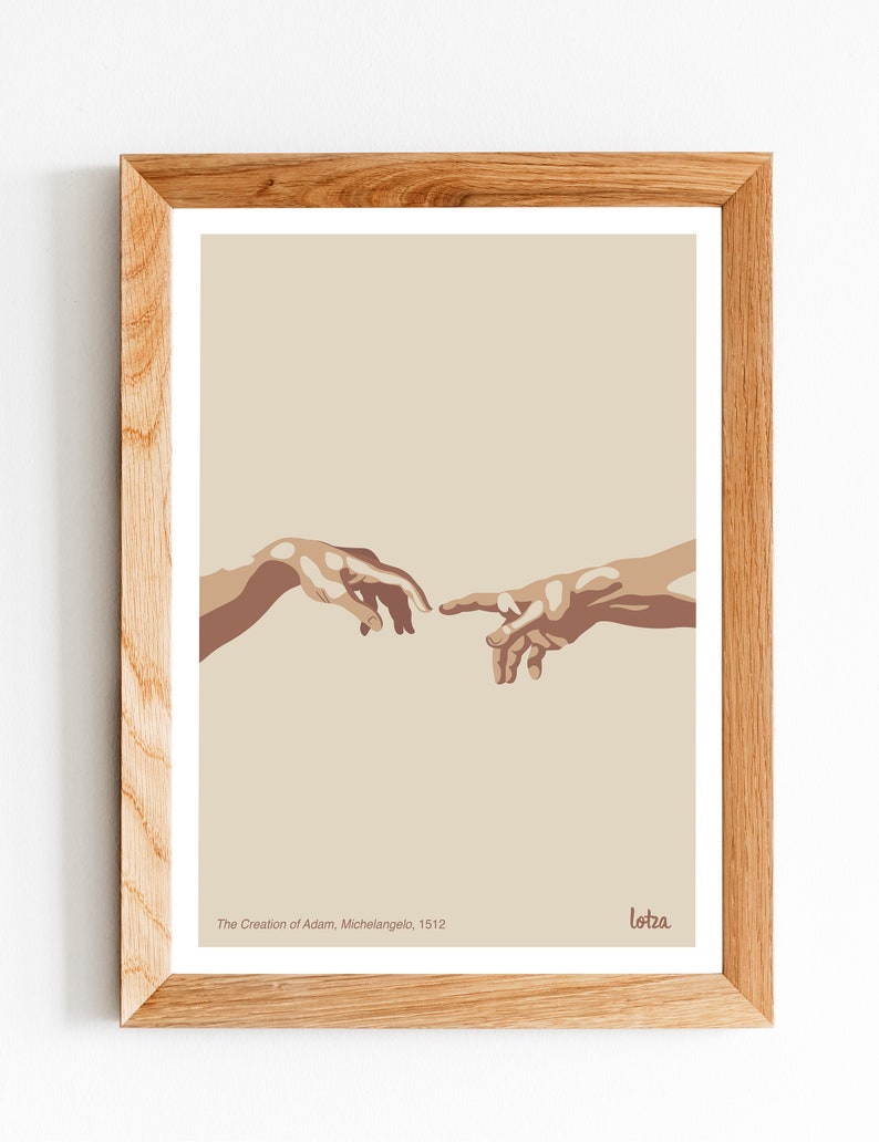 Affiche La Création d'Adam - Michelangelo - Michel Ange | Poster ...