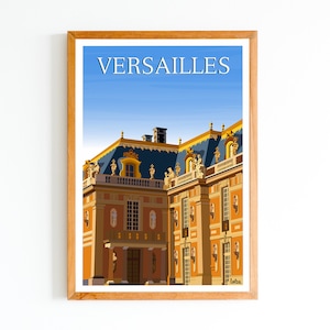 Versailles - Paris - Île-de-France Poster | Minimalist Vintage Poster | Travel Poster | Interior Design