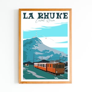 Poster La Rhune - Basque Country | Vintage Minimalist Poster | Travel Poster | Travel Poster | Interior decoration