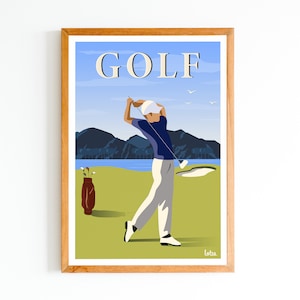 Golf Poster - Sport | Vintage Minimalist Poster | Travel Poster | Travel Poster | Interior decoration