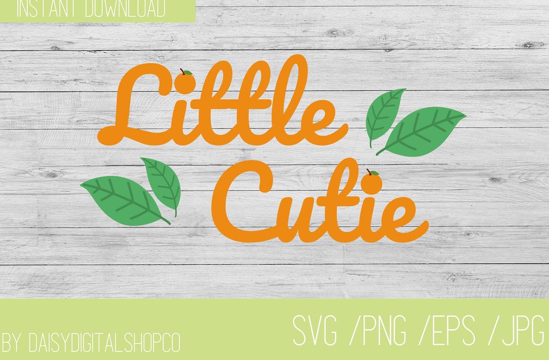 Little Cutie SVG Little Cutie Onesie Clementine Baby Onesie - Etsy
