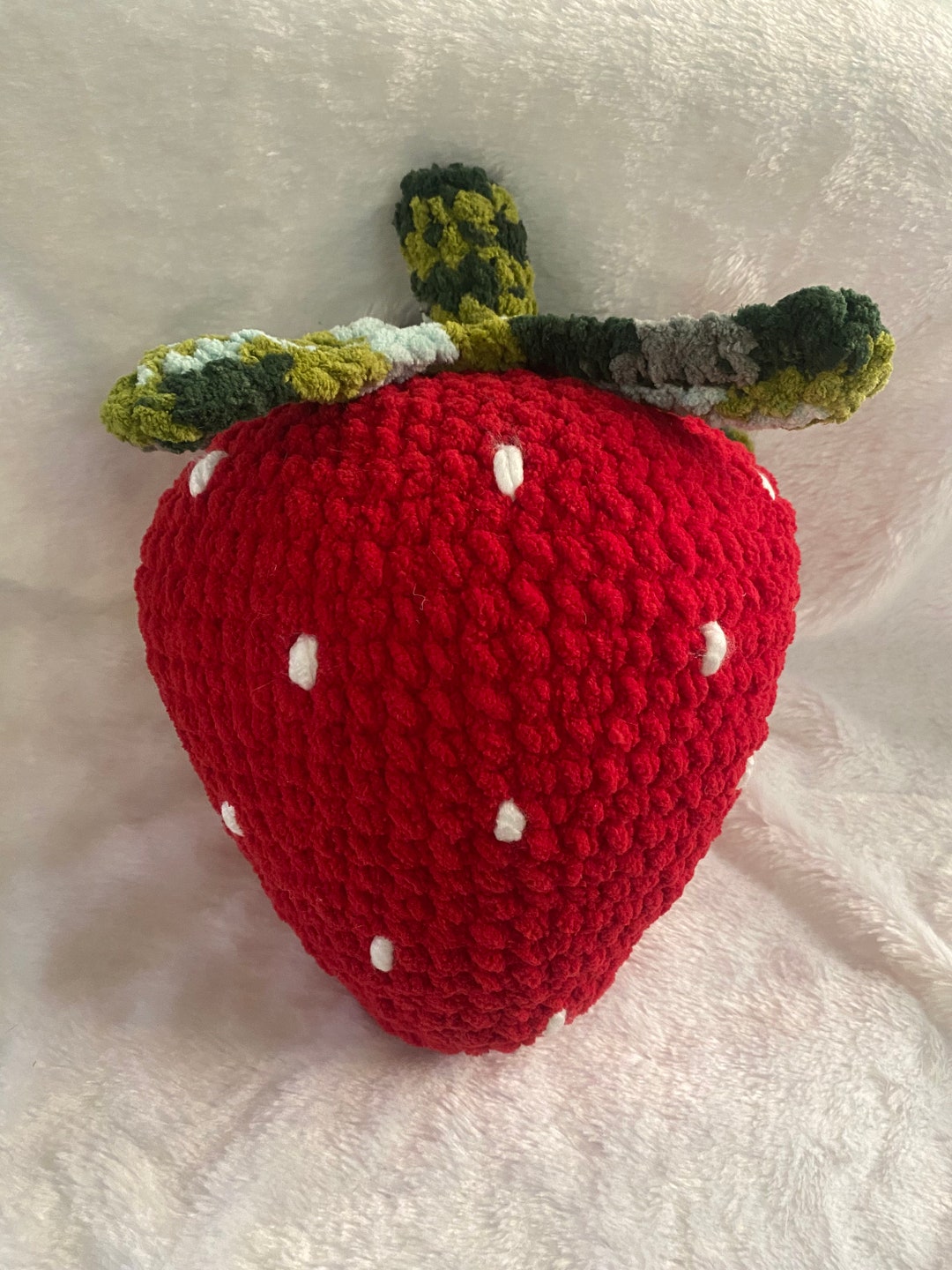 Strawberry Pillow Strawberry Throw Pillow Plushy Etsy