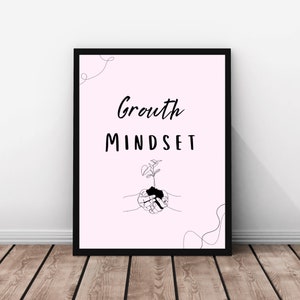 Empowering Growth Mindset Posters for Elementary Classroom: Set of 10 Printable Inspirational Wall Art | Instant Download | Classroom Decor