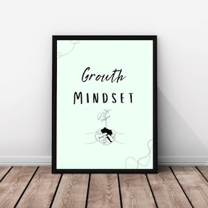 Empowering Growth Mindset Posters for Elementary Classroom: Set of 10 Printable Inspirational Wall Art | Instant Download | Classroom Decor