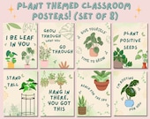 Plant Theme Classroom Posters for Student Motivation and Inspiration | Elementary Classroom Decor | Classroom Prints | Digital Downloads