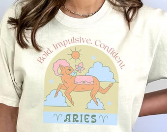 Aries, Aries gift, aries t-shirt, gift for aries zodiac sign, astrology shirt, astrology lover gift, women's aries shirt