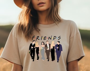 Retro Besties Graphic Tee | 90s TV Inspired Shirt | Cozy Coffee Shop Vibes | Best Friend Group T-Shirt | 100 percent cotton shirt