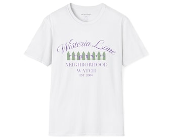 Wisteria Lane Neighborhood Watch T-Shirt, Cottagecore Desperate Housewives Fan Gift