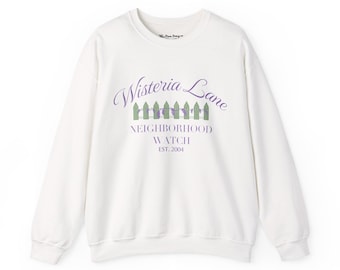 Wisteria Lane Neighborhood Watch Sweatshirt, Cottagecore Desperate Housewives Fan Gift, Crewneck Jumper, Cozy Pullover, Vintage TV Show