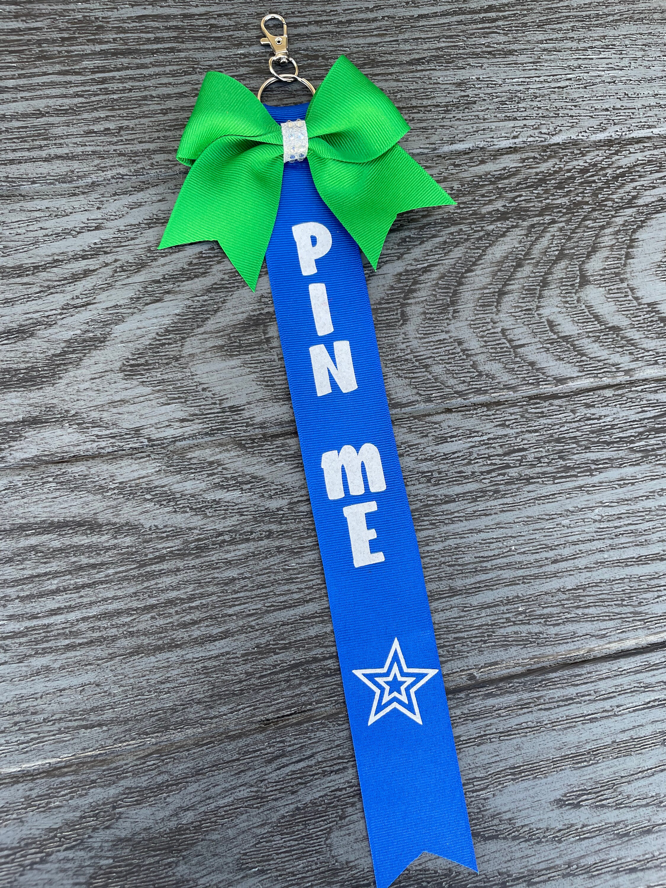 Pin Me Ribbon, Cheerleader Gifts, Bookbag Accessories, Keychain Bows ...