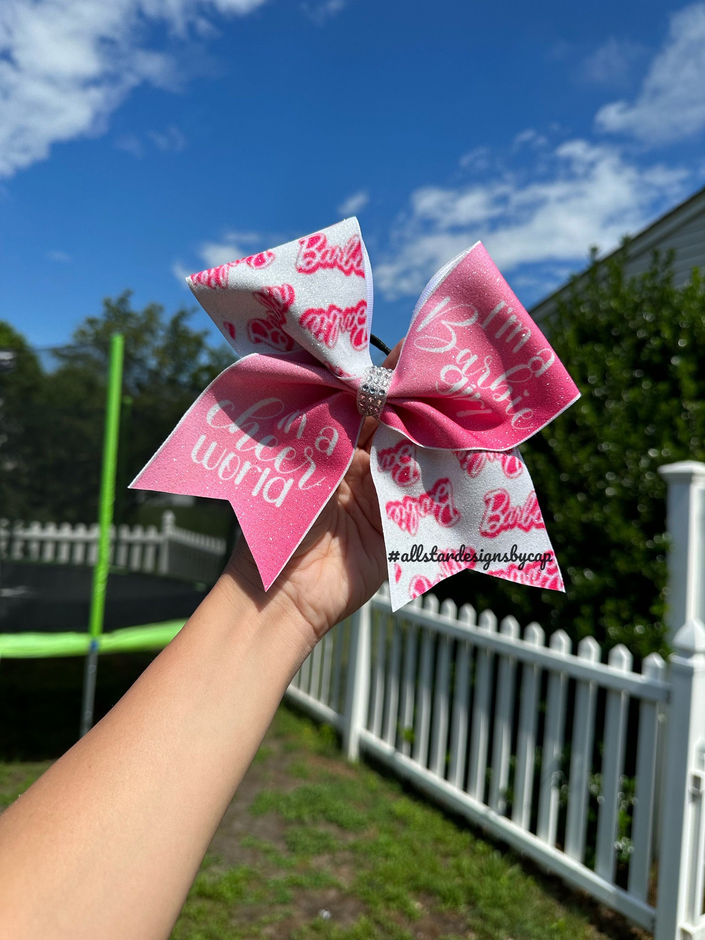 Pin Me Ribbon, Cheerleader Gifts, Bookbag Accessories, Keychain Bows,  Personalized Gifts, All Star Cheer, Keychain Accessories 