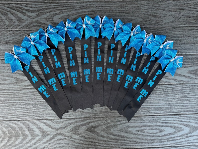 Pin Me Ribbon, Cheerleader Gifts, All Star Cheer, Bookbag Accessory ...