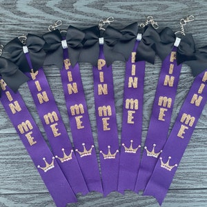 Cheer Pin Me Ribbon Cheer Keychain Cheer Ribbon Pins With Rhinestones