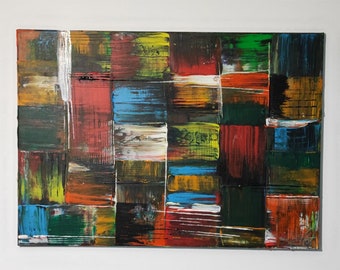 Origineel acryl schilderij op canvas home wall decor woonkamer wall art slaapkamer muur decor abstracte kunst aan de muur home decor canvas kunst aan de muur