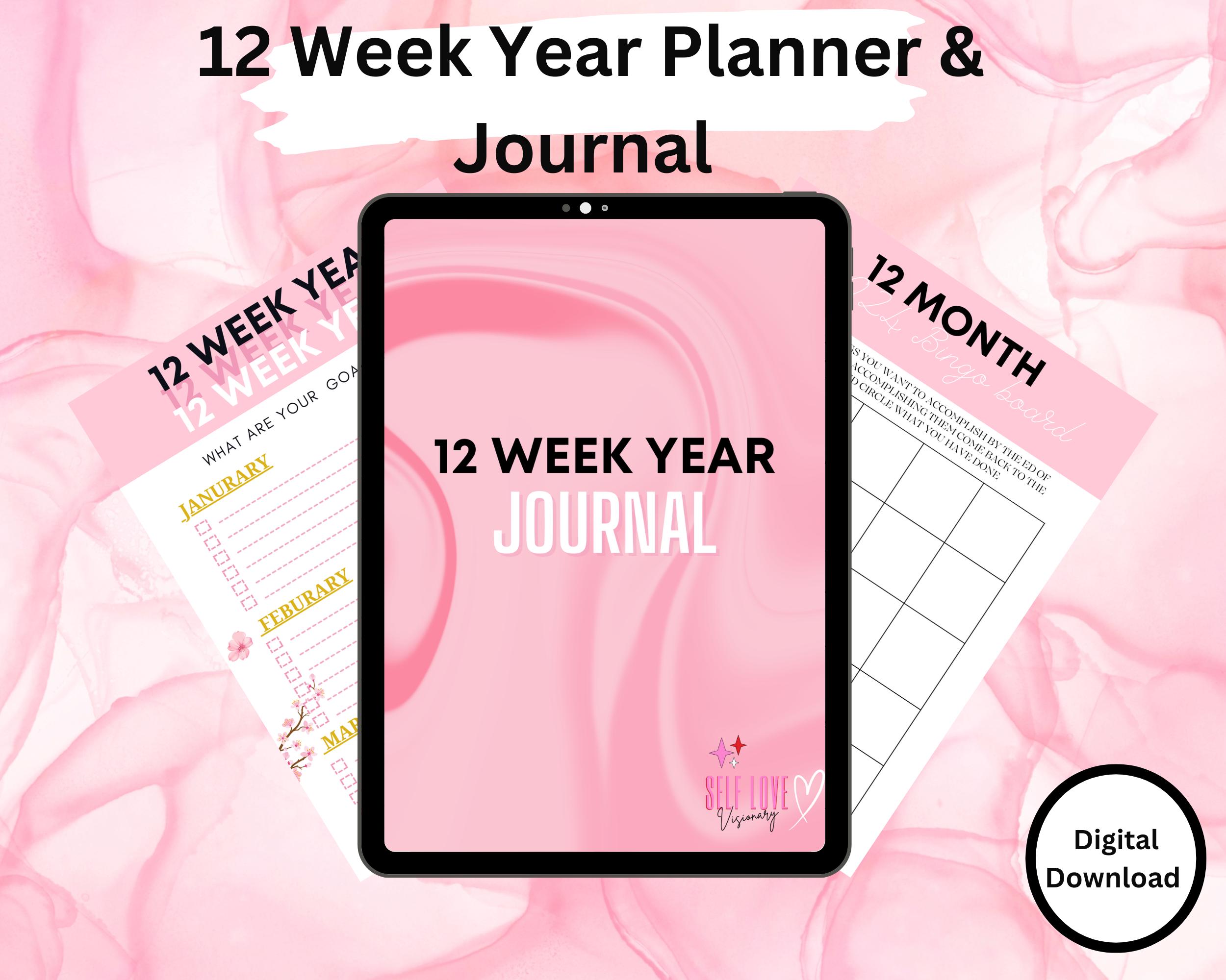 12-Week Year Planner & Journal- Digital Product