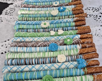 15個入りグルメチョコレートカバープレッツェルロッド ギフトボックスをカスタマイズ