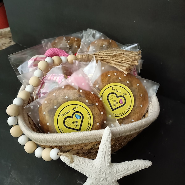 Gourmet Chocolate Chip Cookies Gift Baskets~ Mother's Day, Teachers Gift, Thank you Gift, Birthday Parties, Party Favors, Thank a Veteran,