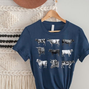 Sudadera de vaca Camisa vintage Camisa Western Crewneck Suéter de vaca Vintage Western Wear Regalos para amantes de las vacas Camisa de vaca retro Camisa amante de los animales