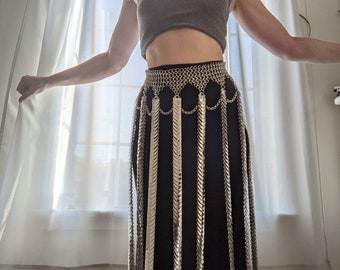 Scale maille maxi skirt