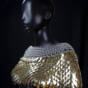 Caplette Armor Scale Maille Capelet Armor - Etsy