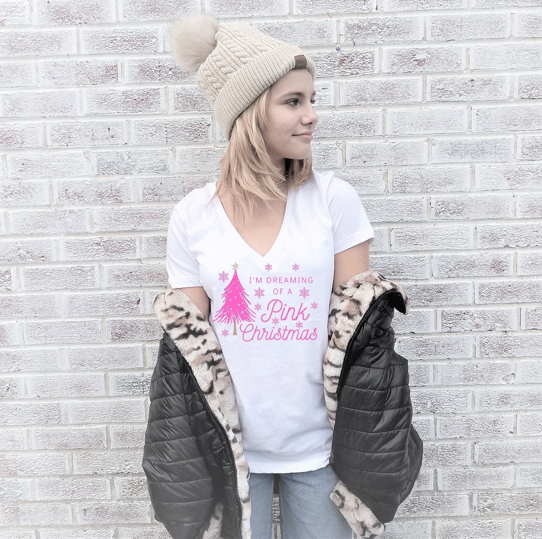 I'm Dreaming of a Pink Christmas Pink Christmas Shirt Etsy